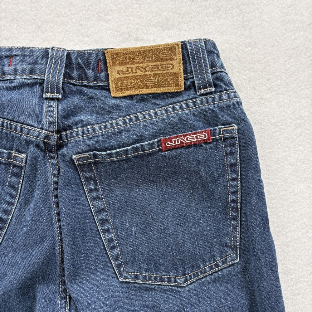 Vintage JNCO Girlie Stuff Straight Jeans Juniors 7 Blue Medium Wash USA Y2K
